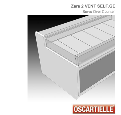 Zara 2 Serve Over Counter Refrigeration Unit by Oscartielle